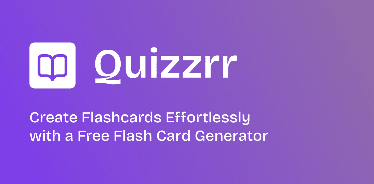 Create Flashcards Effortlessly with a Free Flash Card Generator